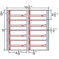 【送料無料】東洋印刷 M10CP タックフォームラベル 10 5/ 10インチ&times;10インチ 8面付(1ケース500折)【在庫目安:お取り寄せ】| ラベル シール シート シール印刷 プリンタ 自作｜PC＆家電《CaravanYU 店》