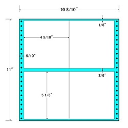【送料無料】 東洋印刷 M10Q タックフォームラベル 10 8/ 10インチ×11インチ 4面付(1ケース500折) 【在庫目安:お取り寄せ】| ラベル シール シート シール印刷 プリンタ 自作