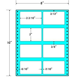 【送料無料】東洋印刷 MX8D タックフォームラベル 8インチ&times;10インチ 8面付(1ケース500折)【在庫目安:お取り寄せ】| ラベル シール シート シール印刷 プリンタ 自作｜PC＆家電《CaravanYU 店》