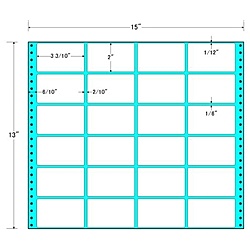 【送料無料】東洋印刷 M15S タックフォームラベル 15インチ&times;13インチ 24面付(1ケース500折)【在庫目安:お取り寄せ】| ラベル シール シート シール印刷 プリンタ 自作｜PC＆家電《CaravanYU 店》