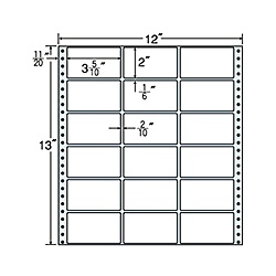 【送料無料】 東洋印刷 MX12D タックフォームラベル 12インチ×13インチ 18面付(1ケース500折) 【在庫目安:お取り寄せ】| ラベル シール シート シール印刷 プリンタ 自作