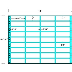 【送料無料】 東洋印刷 MX14J タックフォームラベル 14インチ×10 3/ 6インチ 36面付(1ケース500折) 【在庫目安:お取り寄せ】| ラベル シール シート シール印刷 プリンタ 自作