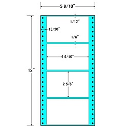 【送料無料】東洋印刷 MT5B タックフォームラベル 5 9/ 10インチ&times;12インチ 4面付(1ケース1000折)【在庫目安:お取り寄せ】| ラベル シール シート シール印刷 プリンタ 自作｜PC＆家電《CaravanYU 店》