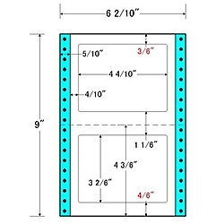 【送料無料】東洋印刷 MT6P タックフォームラベル 6 2/ 10インチ&times;9インチ 2面付(1ケース1000折)【在庫目安:お取り寄せ】| ラベル シール シート シール印刷 プリンタ 自作｜PC＆家電《CaravanYU 店》