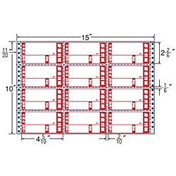 【貨物輸送無料】オリエント刷り上げる M15CPK タックフォームラベル 15in×10in 12面付(1入れもの500折)【店卸し資産引き合い:お取り寄せ】| 下げ札 消印 居敷き 消印刷り上げる 印刷者 自作