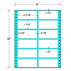 【送料無料】 東洋印刷 MM8A タックフォームラベル 8インチ×10インチ 12面付(1ケース500折) 【在庫目安:お取り寄せ】| ラベル シール シート シール印刷 プリンタ 自作