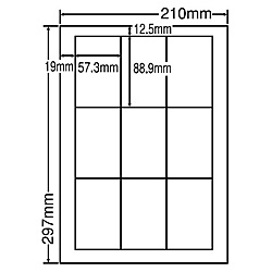【送料無料】 東洋印刷 LDW9GCF シートカットラベル A4版 9面付(1ケース500シート) 【在庫目安:お取り寄せ】| ラベル シール シート シール印刷 プリンタ 自作 13,448円