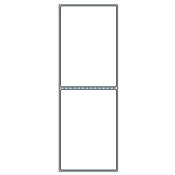 【送料無料】 東洋印刷 TM-3C PDラベルCタイプ タテ2面付(サーマルプリンタ対応)(2000折) 【在庫目安:お取り寄せ】| ラベル シール シート シール印刷 プリンタ 自作