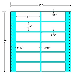 【送料無料】 東洋印刷 M10H タックフォームラベル 10インチ×10インチ 12面付(1ケース500折) 【在庫目安:お取り寄せ】| ラベル シール シート シール印刷 プリンタ 自作