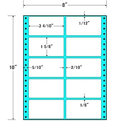 【送料無料】 東洋印刷 MT8I タックフォームラベル 8インチ×10インチ 10面付(1ケース500折) 【在庫目安:お取り寄せ】| ラベル シール シート シール印刷 プリンタ 自作