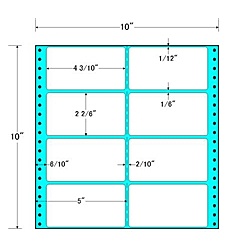 【送料無料】 東洋印刷 M10R タックフォームラベル 10インチ×10インチ 8面付(1ケース500折) 【在庫目安:お取り寄せ】| ラベル シール シート シール印刷 プリンタ 自作
