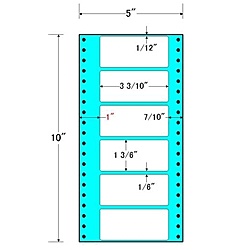 【送料無料】 東洋印刷 MM5P タックフォームラベル 5インチ×10インチ 6面付(1ケース1000折) 【在庫目安:お取り寄せ】| ラベル シール シート シール印刷 プリンタ 自作