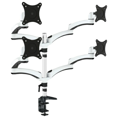 【送料無料】 JAPANNEXT JN-ARM-FE148DV 液晶ディスプレイアーム クランプ対応 15-34インチ対応 耐荷重8kg 4画面5軸/ 2年保証 【在庫目安:僅少】| オフィス オフィス家具