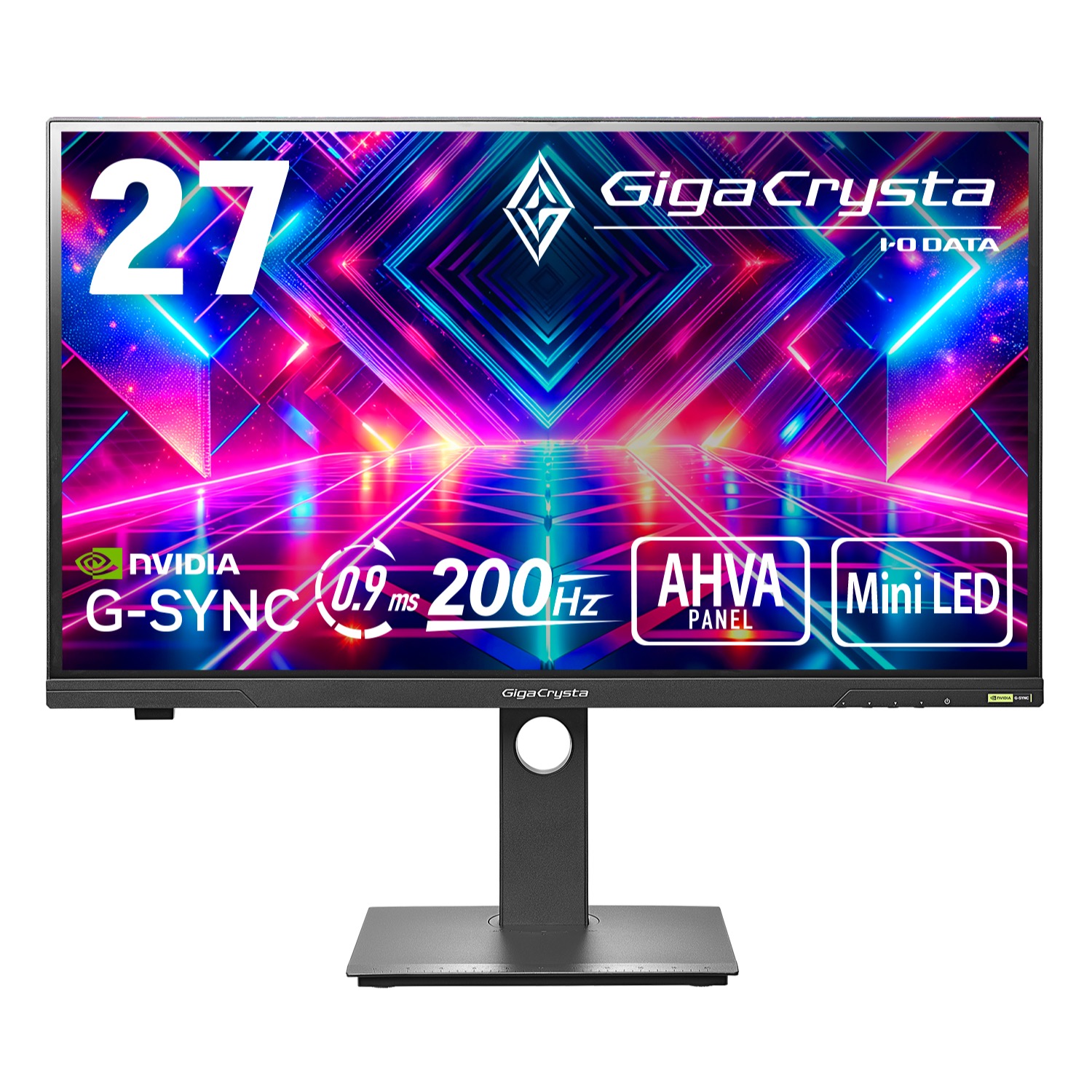 【在庫目安:あり】【送料無料】 IODATA EX-GDQ271JLAQ ゲーミング液晶ディスプレイ 27型/ 2560×1440/ HDMI(HDCP 2.3)×2、DisplayPort(HDCP 2.2)×1/ ブラック/ スピーカー：あり/ 200Hz対応＆Mini LED採用！/ WQHD/ 「無輝点保証」