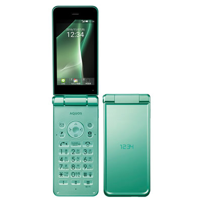 爆買い SHARP SoftBank AQUOS ケータイ2 601SH ライトグリーン [未使用 ...