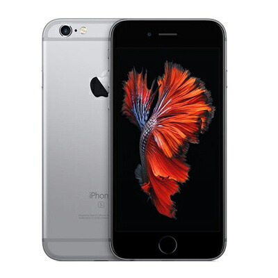 【中古】【SIM鍵を掛ける取りけす済】SoftBank iPhone6s A1688 (MKQT2J/A) 128GB 間隔文字薄墨色  Apple スマホ かっこ良い電話機 当社３ヶ月間引きうける 貨物輸送無料 イオシス