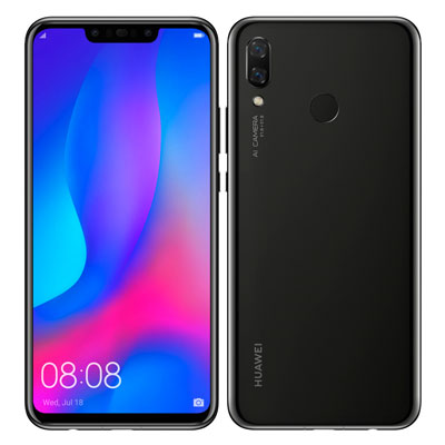 Huawei nova3 PAR-LX9 Black【国内版 SIM無償性】 Huawei 当社３ヶ月間引き受ける 中古 イオシス