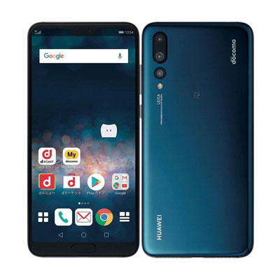 【SIM鍵を掛ける取り消す済】docomo HUAWEI P20 Pro HW-01K Midnight Blue Huawei 当社３ヶ月間引き受ける 中古 イオシス