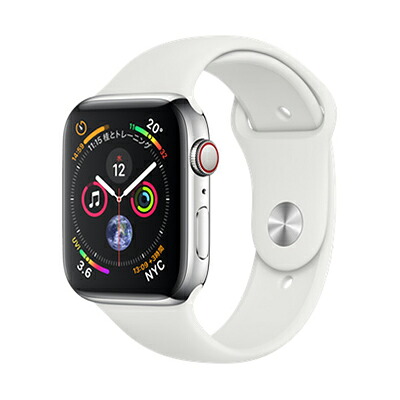 Apple Apple Watch Series4 44粍 GPS+Cellular模範例 MTX02J/A A2008【ステンレススチールケース/白いこと運動競技ダンス楽隊】 [中古] 【当社３ヶ月間引き受ける】 イオシス