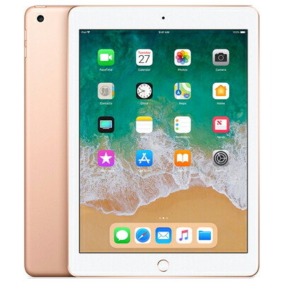 【SIM鍵を掛ける取りけす済】【第6時人】 docomo iPad2018 Wi-Fi+Cellular 32GB ゴールド MRM02J/A A1954  Apple 当社３ヶ月間引きうける 中古 イオシス