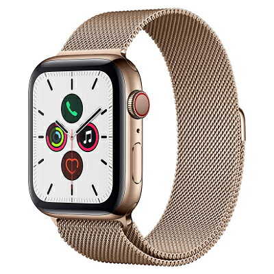 Apple Apple Watch Series5 44粍 GPS+Cellular模範例 MWWJ2J/A A2157【ゴールドステンレススチールケース/ゴールドミラネーゼループ】 [中古] 【当社３ヶ月間引き受ける】 イオシス