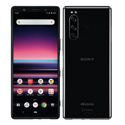 【SIM鍵を掛ける取りけす済】docomo Xperia5 SO-01M Black SONY 当社３ヶ月間引き受ける 中古 イオシス