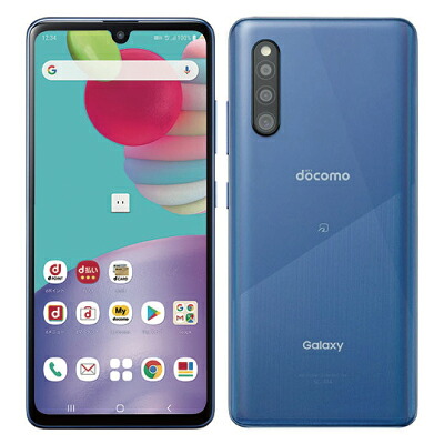 【SIM鍵を掛ける取り消す済】docomo Galaxy A41 SC-41A Blue SAMSUNG 当社３ヶ月間引き受ける 中古 イオシス