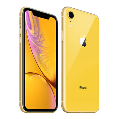 【中古】【SIMロック解除済】au iPhoneXR A2106 (MT082J/A) 64GB イエロー Apple スマホ スマートフォン 当社３ヶ月間保証 送料無料 イオシス｜中古スマホとタブレットのイオシス