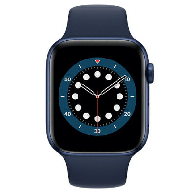 Apple Apple Watch Series6 44粍 GPS模範例 M00J3J/A A2292【ブルーアルミニウムケース/ディープネイビースポーツバンド】 [中古] 【当社３ヶ月間引き受ける】 イオシス