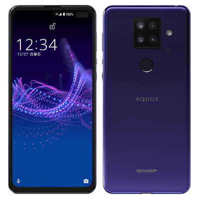 AQUOS sense4 plus SH-M16 パープル【国内版SIM無償性】 SHARP 当社３ヶ月間引きうける 中古 イオシス