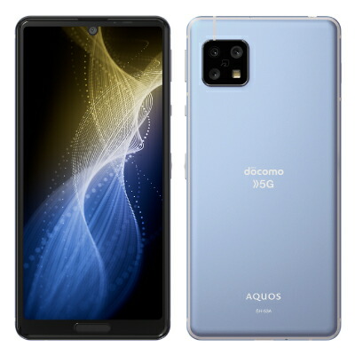 【SIM鍵を掛ける取り消す済】docomo AQUOS sense5G SH-53A 天の原青色 SHARP 当社３ヶ月間引き受ける 中古 イオシス