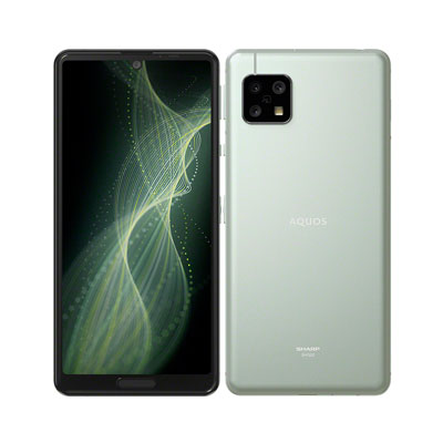 【SIM鍵を掛ける取り消す済】au AQUOS sense5G SHG03 オリーブしろがね色 SHARP 当社３ヶ月間引き受ける 中古 イオシス