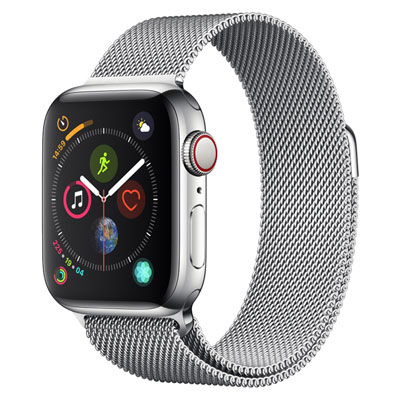 Apple Apple Watch Series4 40粍 GPS+Cellular模範例 MTVK2J/A A2007【ステンレススチールケース/ミラネーゼループ】 [中古] 【当社３ヶ月間引き請ける】 イオシス スマートフォン・タブレット-スマートウォッチ本体