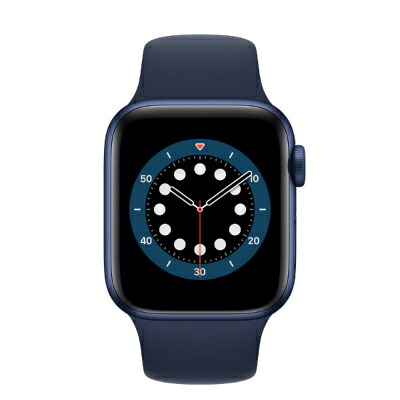 Apple Apple Watch Series6 40粍 GPS模範例 MG143J/A A2291【ブルーアルミニウムケース/ディープネイビースポーツバンド】 [中古] 【当社３ヶ月間引き受ける】 イオシス