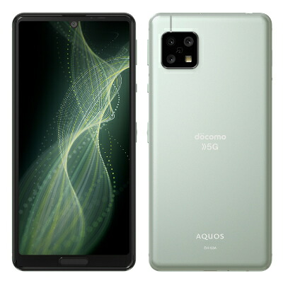 【SIM鍵を掛ける取り消す済】docomo AQUOS sense5G SH-53A オリーブしろがね色 SHARP 当社３ヶ月間引き受ける 中古 イオシス