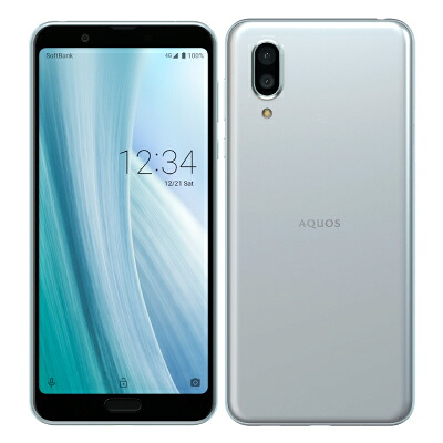 【SIM鍵を掛ける取り消す済】SoftBank AQUOS sense3 plus 901SH Moon Blue SHARP 当社３ヶ月間引き受ける 中古 イオシス