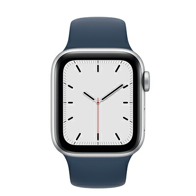 Apple Apple Watch SE 40粍 GPS模範例 MKNY3J/A A2351【シルバーアルミニウムケース/アビスブルースポーツバンド】 [中古] 【当社３ヶ月間引き受ける】 イオシス