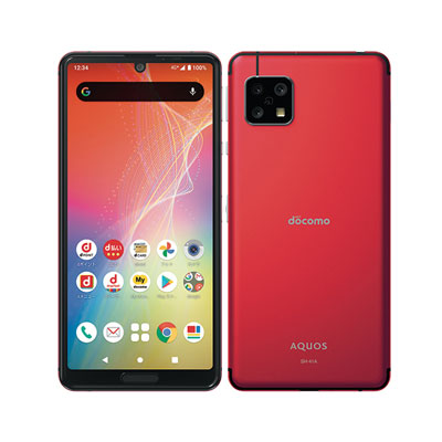 【SIM鍵を掛ける取り消す済】docomo AQUOS sense4 SH-41A 赤いこと SHARP 当社３ヶ月間引き受ける 中古 イオシス