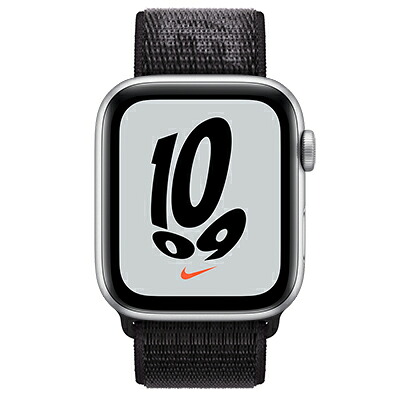 Apple Apple Watch Nike SE 44粍 GPS模範例 MKQJ3J/A+ML343FE/A A2352【シルバーアルミニウムケース/黒いことNike運動競技繰り返し】 [中古] 【当社３ヶ月間引き受ける】 イオシス