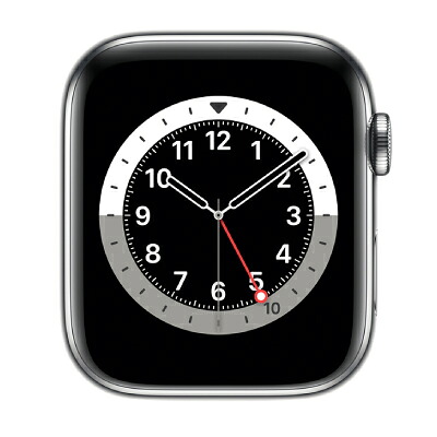 Apple 【ダンス楽隊絶無】Apple Watch Series6 44粍 GPS+Cellular模範例 M09D3J/A A2376【シルバーステンレススチールケース】 [中古] 【当社３ヶ月間引き受ける】 イオシス