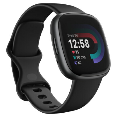 Fitbit Fitbit Versa4 黒いこと/グラファイトアルミニウム FB523BKBK-FRCJK  [未当て嵌める] 【当社６ヶ月引きうける】 イオシス