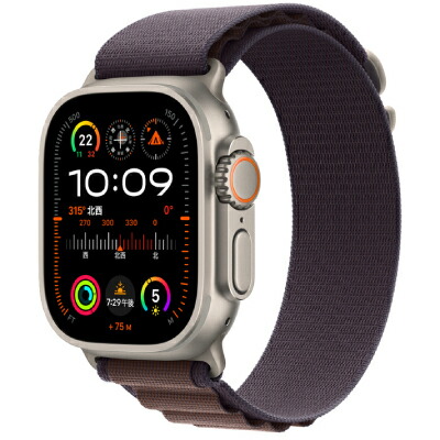 Apple Apple Watch Ultra2 49粍 GPS+Cellular青写真 MREW3J/A A2986【ナチュラルチタニウムケース/インディゴアルパインループ(L)】 [中古] 【当社３ヶ月間引き受ける】 イオシス