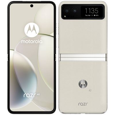 motorola razr40 XT2323-4 ヴァニラ皮膚軟化剤【ランダムアクセス記憶装置8GB/ロム256GB 国内版SIM無償性】 MOTOROLA 当社３ヶ月間引き受ける 中古 イオシス