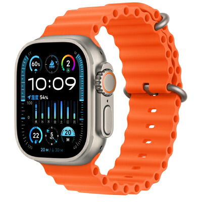 Apple Apple Watch Ultra2 49粍 GPS+Cellular青写真 MREH3J/A A2986【ナチュラルチタニウムケース/オレンジオーシャンバンド】 [中古] 【当社３ヶ月間引き受ける】 イオシス