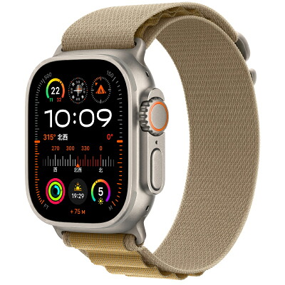 Apple Apple Watch Ultra2 49粍 GPS+Cellular青写真 MX4E3J/A A2986【ナチュラルチタニウムケース/タンアルパインループ】 [中古] 【当社３ヶ月間引き受ける】 イオシス