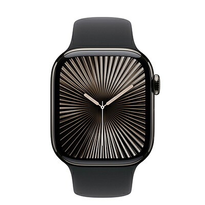 Apple Apple Watch Series10 42粍 GPS+Cellular真似形 MWXH3J/A A3001【スレートチタニウムケース/黒いこと運動競技周波数帯域】 [中古] 【当社３ヶ月間引きうける】 イオシス スマートウォッチ本体-スマートフォン・タブレット