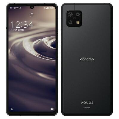 【網状組織当て嵌める制限事項－】AQUOS sense6 SH-54B 黒いこと【docomo版 SIM無償性】 SHARP 当社３ヶ月間引き受ける 中古 イオシス