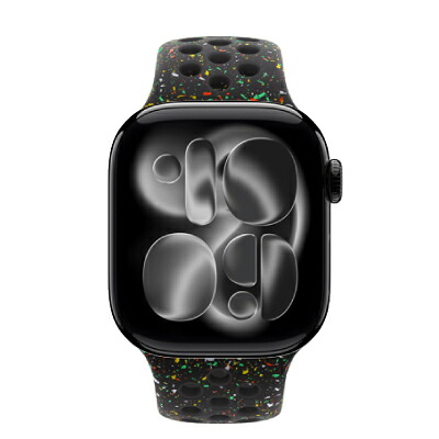 Apple Apple Watch Series11 42粍 GPS青写真 MEW04J/A+MGAE4FE/A A3331【ジェットブラックアルミニウムケース/十二時黒いことNike運動競技ダンス楽隊(S/M)】 [未当て嵌める] 【当社６ヶ月引き受ける】 イオシス