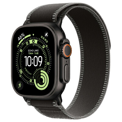 Apple Apple Watch Ultra3 49粍 GPS+Cellular青写真 MF1H4J/A A3281【ブラックチタニウムケース/ブラックチャコールトレイルループ(M/L)】 [未当て嵌める] 【当社６ヶ月引き受ける】 イオシス