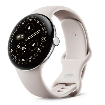 Google Google Pixel Watch4 45粍 Wi-Fi真似形 Polished Silver軽銀容れもの/Porcelain能動的周波数帯域 GA09308-US [中古] 【当社３ヶ月間引き請ける】 イオシス